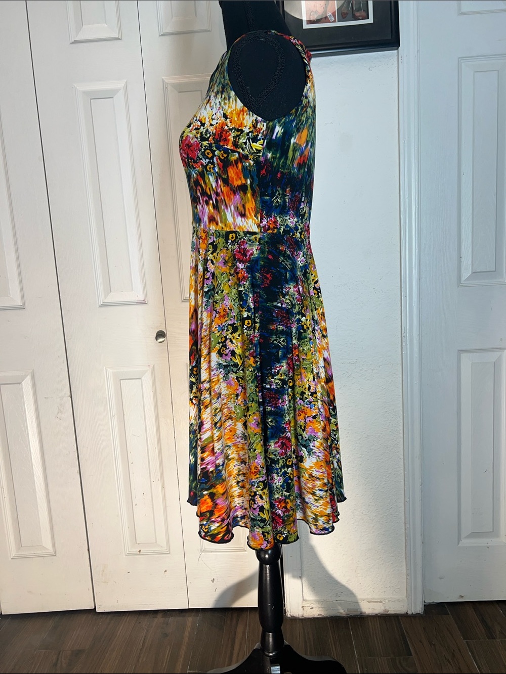 Cynthia Rowley Multicolor Floral-Abstract Midi Dress - Picture 2 of 5